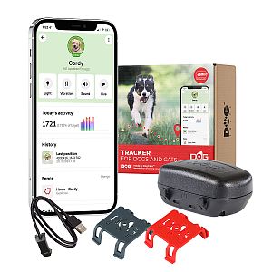 GPS for dogs DOG GPS mini - included rechargeable clip and clip for fixing against loss